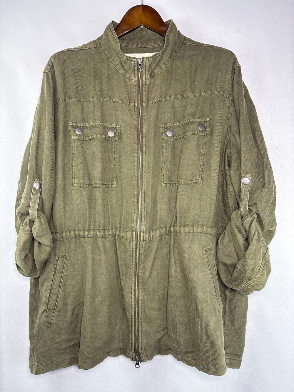 Women’s Treasure & Bond XXL Olive Green Utility Jacket